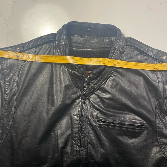 Vintage Berman’s black leather bomber motorcycle jacket w/ liner size 50 (XXXL) - Picture 14 of 15